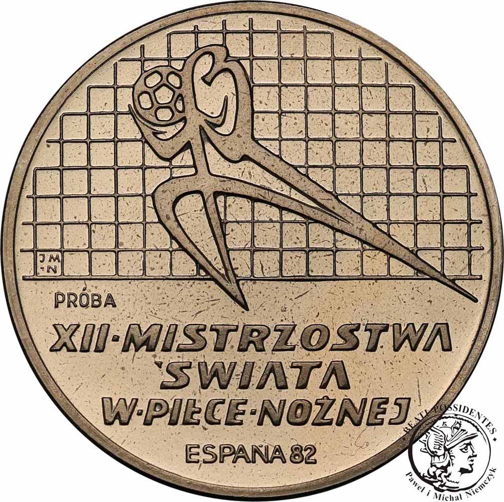 PRÓBA Nikiel 200 złotych 1982 MŚ Hiszpania st.L