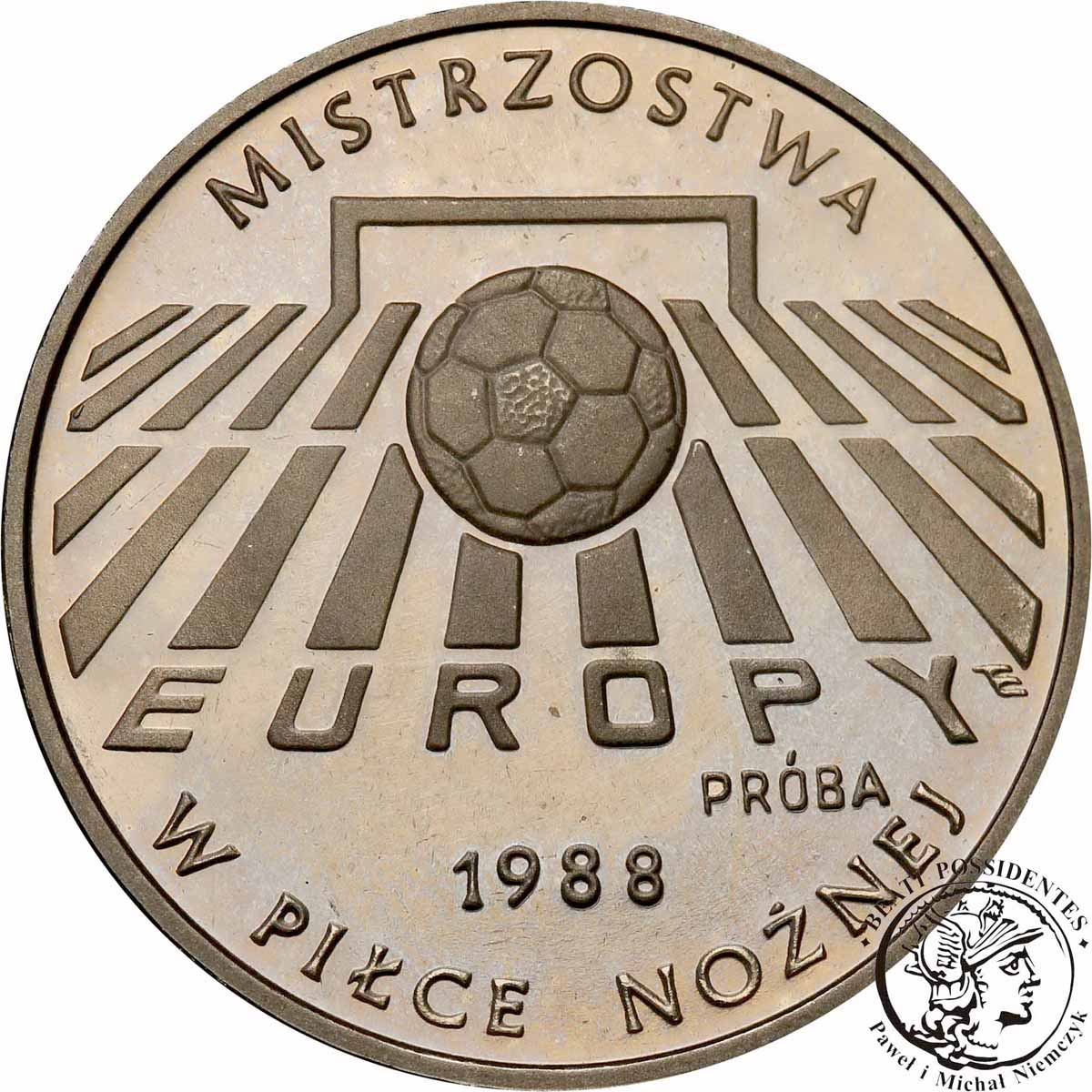 PRÓBA Nikiel 200 złotych 1987 piłka nożna st.L