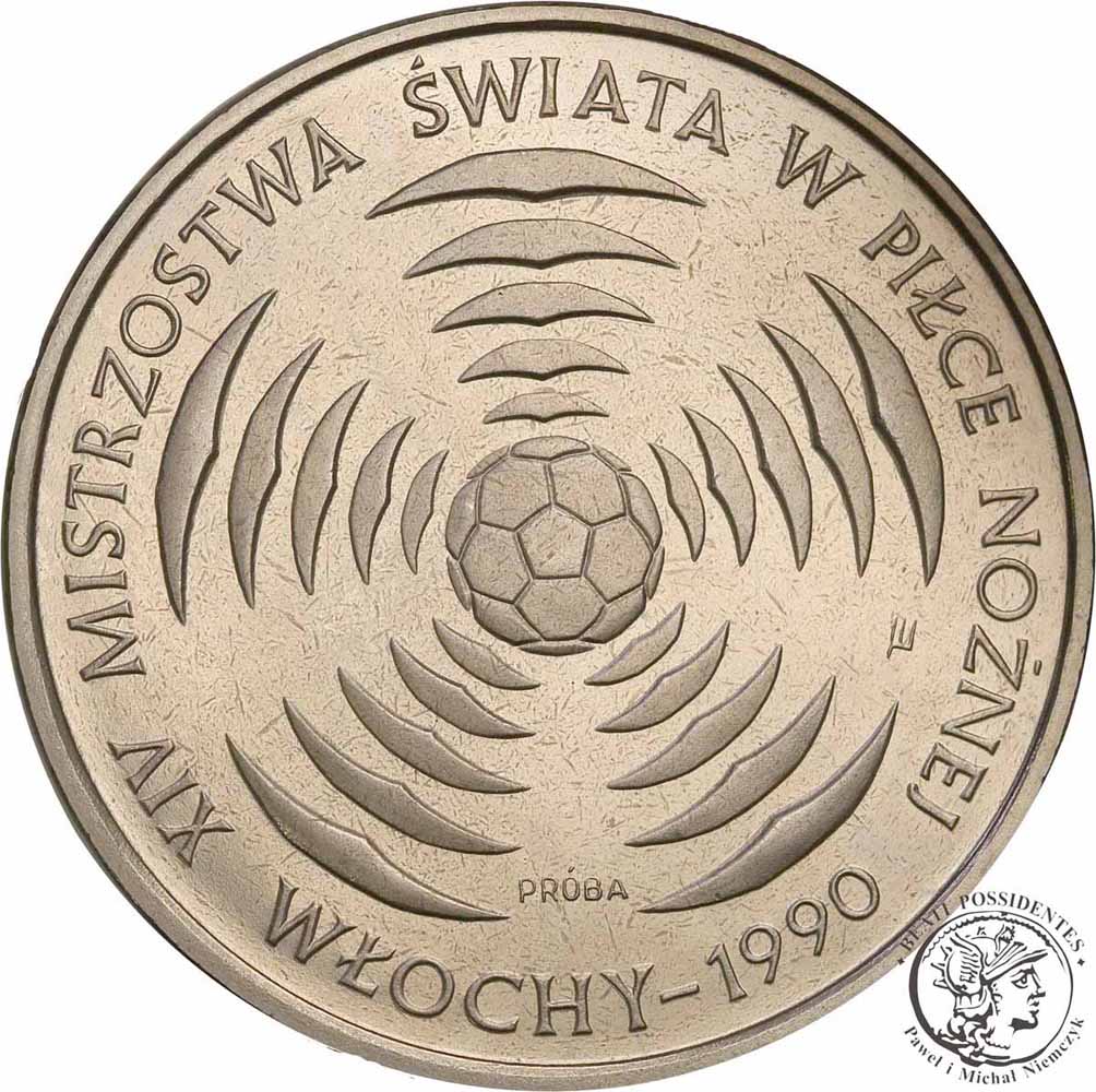 PRÓBA Nikiel 200 złotych 1988 FIFA Włochy st.L