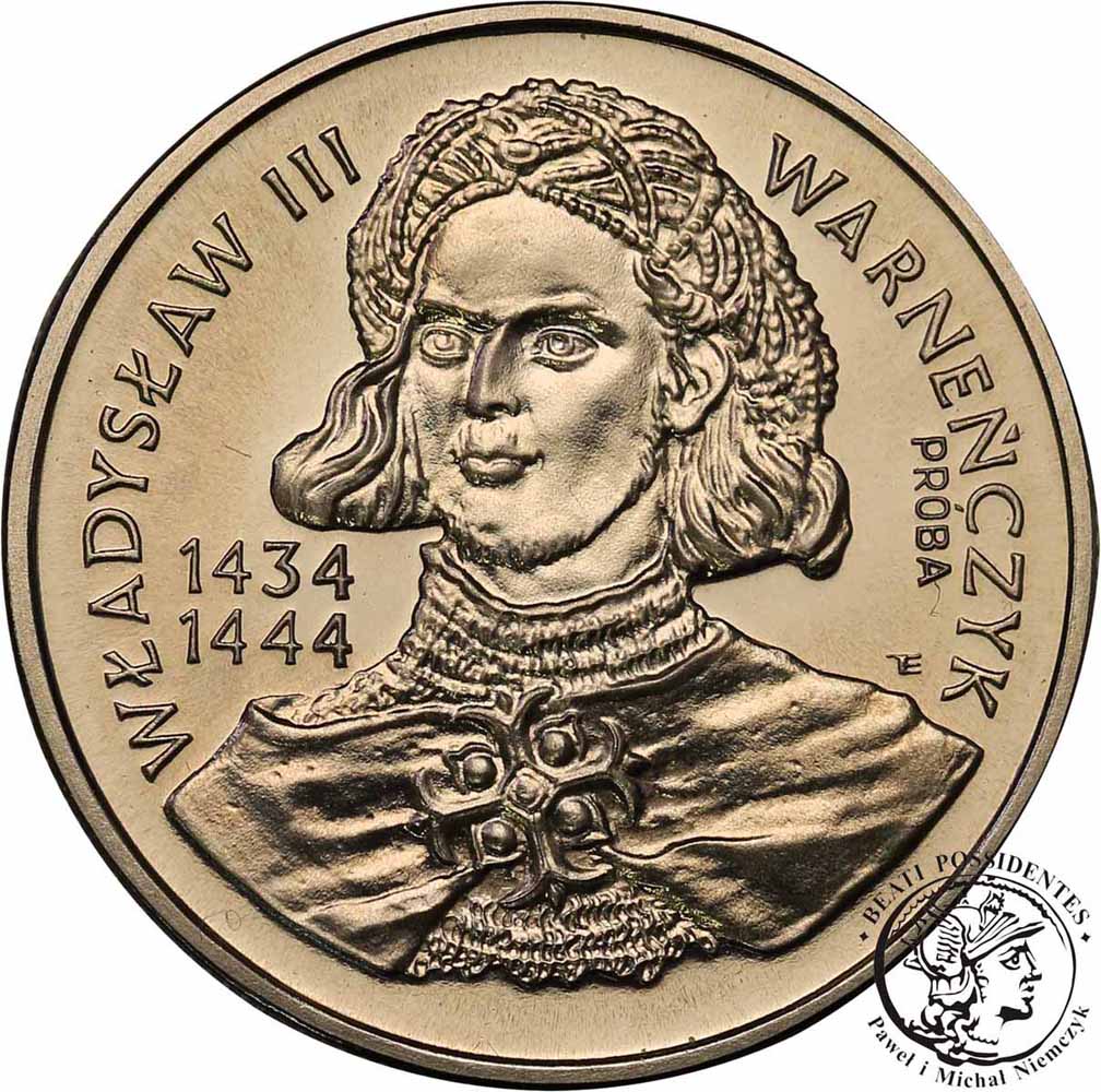 PRÓBA Nikiel 10 000 złotych 1992 Warneńczyk st.1