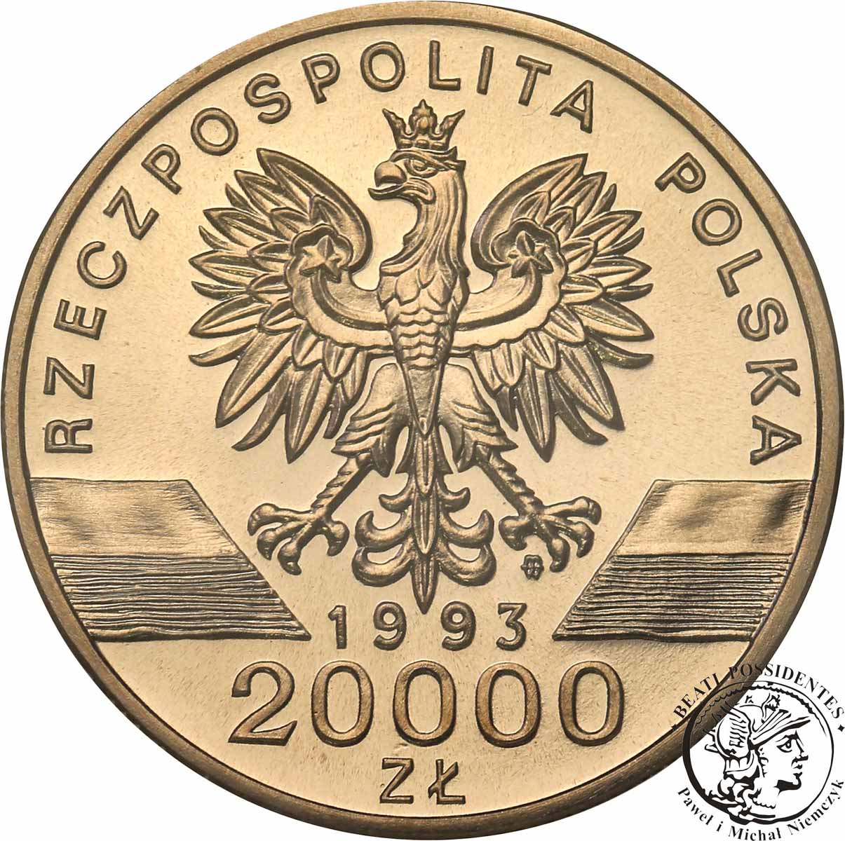 PRÓBA Nikiel 20 000 złotych 1993 Jaskółki st. L