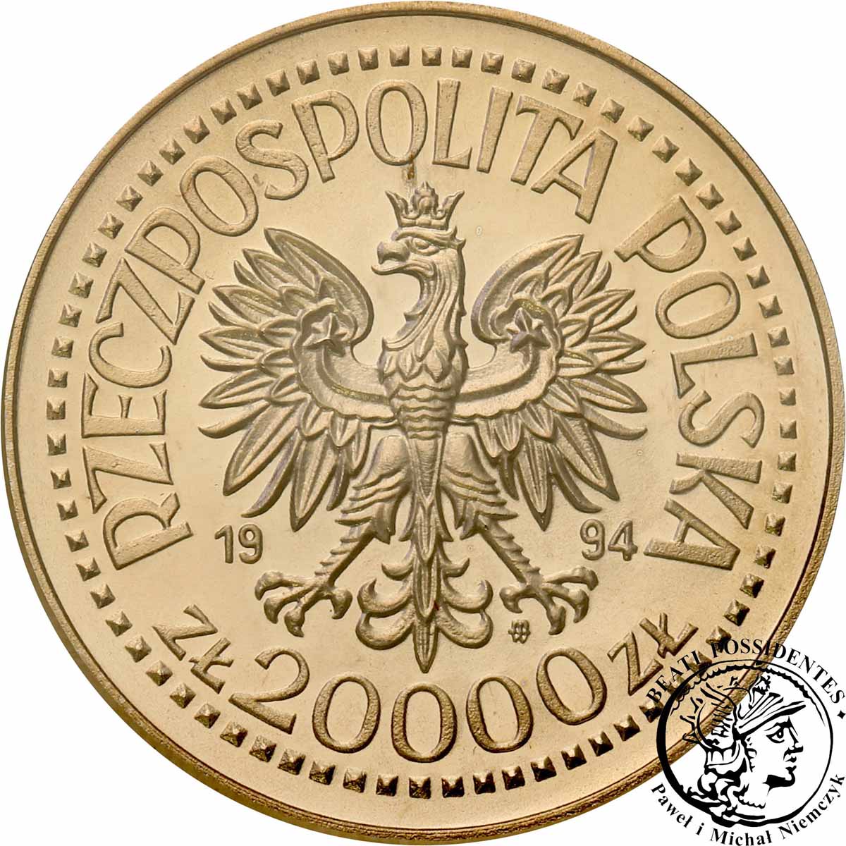 PRÓBA Nikiel 20 000 złotych 1994 Inwalidzi st.1