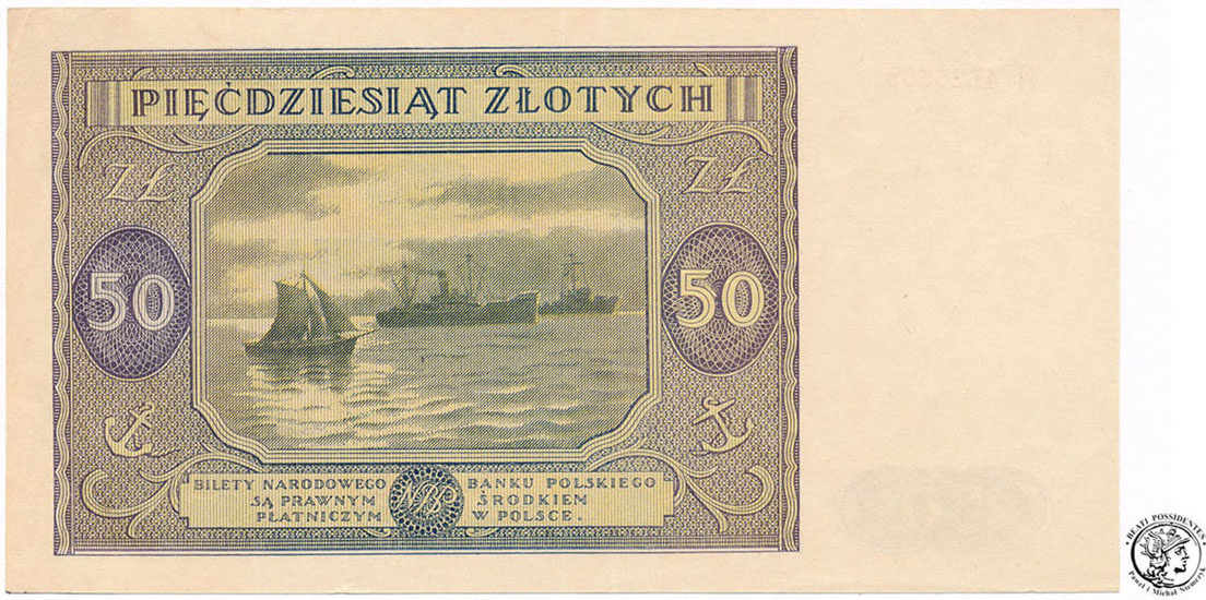 Banknot 50 złotych 1946 N