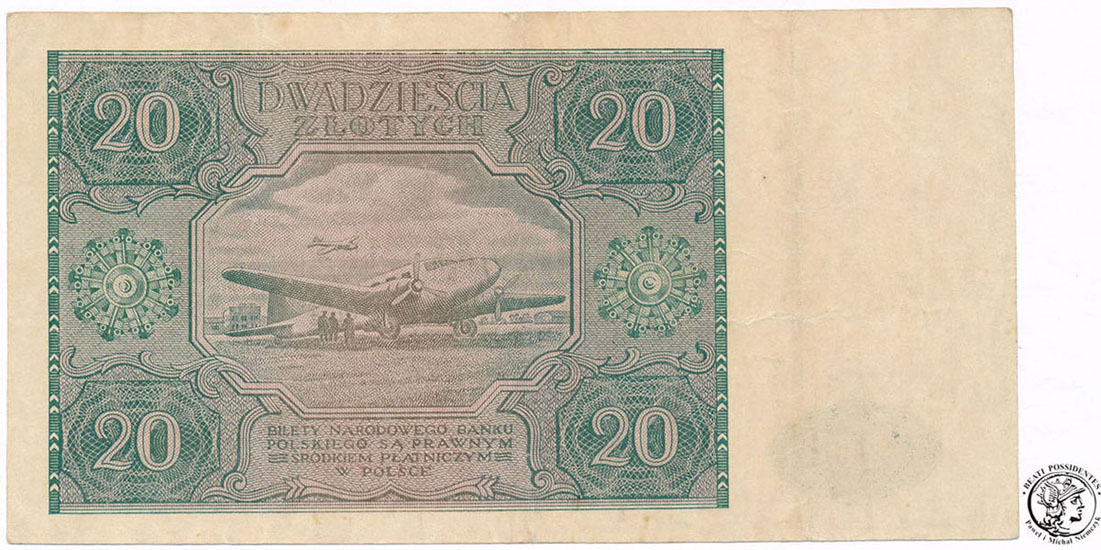 Banknot 20 złotych 1946 A