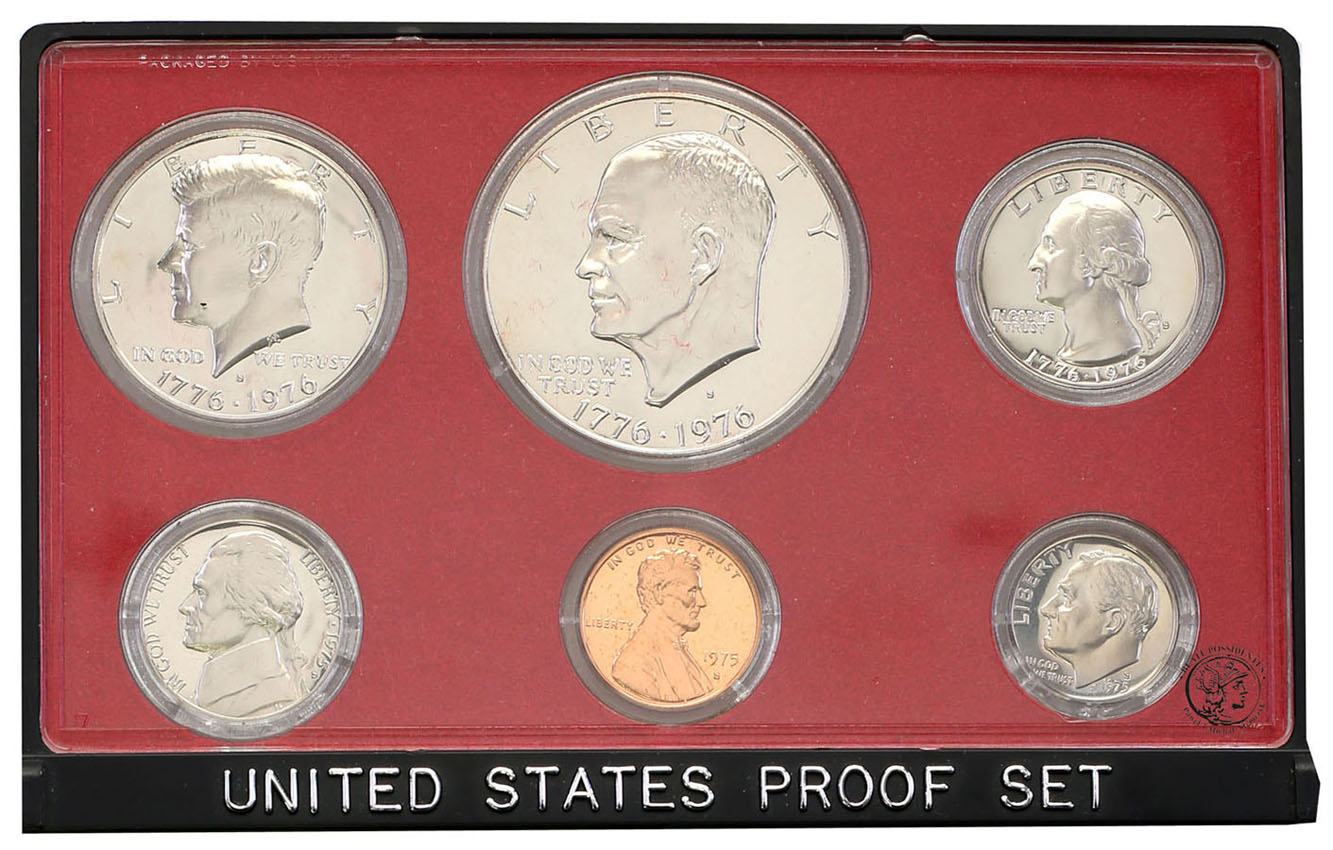 USA Zestaw rocznikowy PROOF Set 1976 lustrzanki
