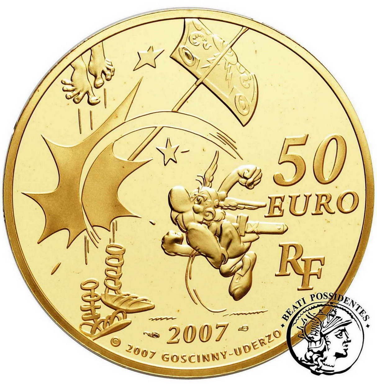 Francja 50 Euro 2007 ASTERIX st.L