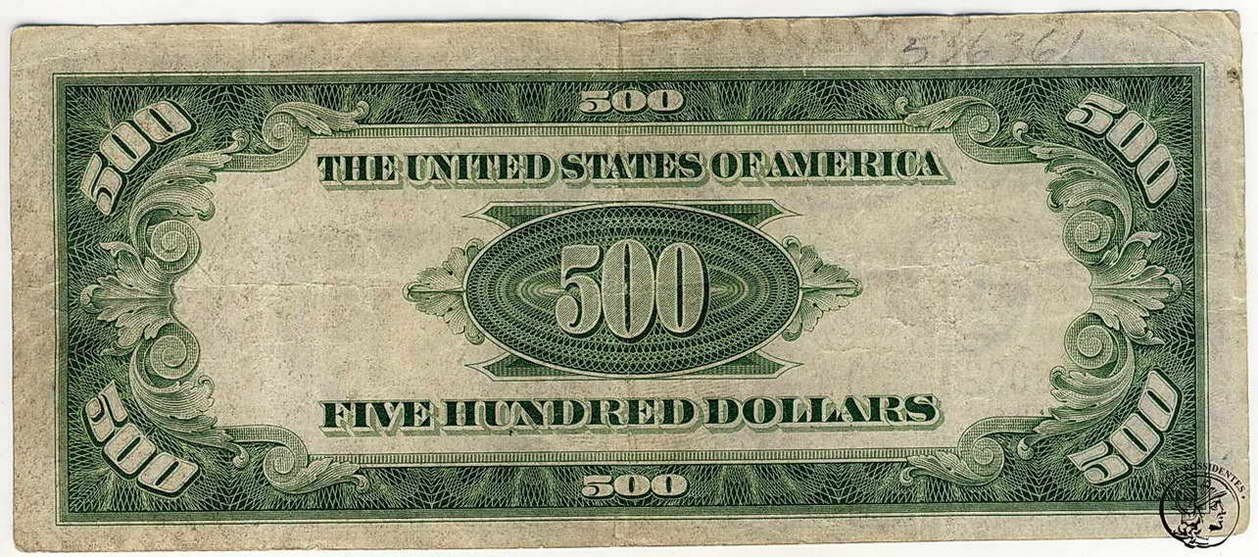 USA 500 $ Dolarów 1934 A st.3-