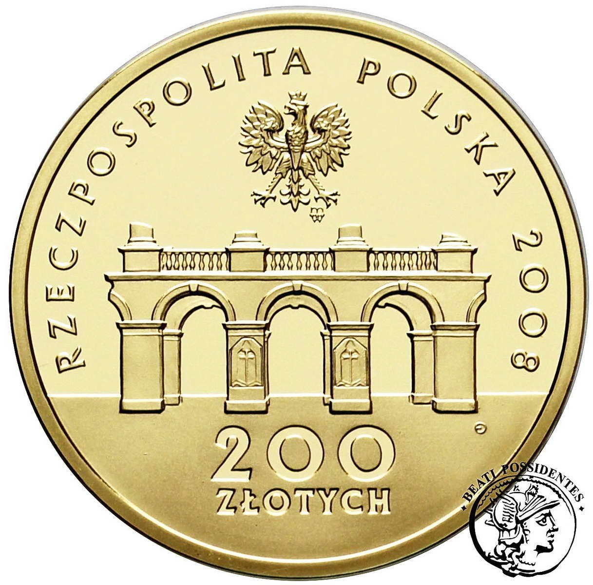 Polska III RP 200 złotych 2008 90. Rocznica Odzyskania Niepodległości st.L