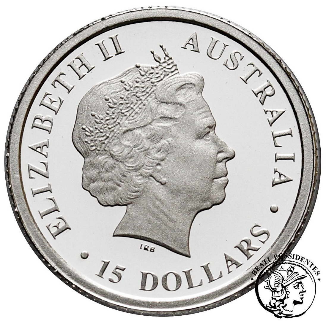 Australia 15 $ Dolarów 2009 / platyna / delfin st.L