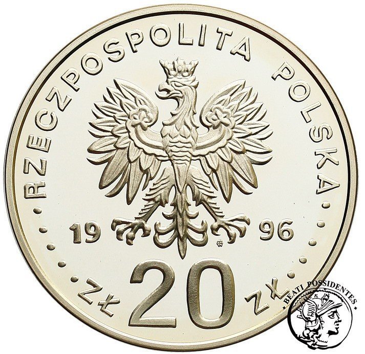 Polska III RP 20 złotych IV wieki stołeczności Warszawy 1996 st.L