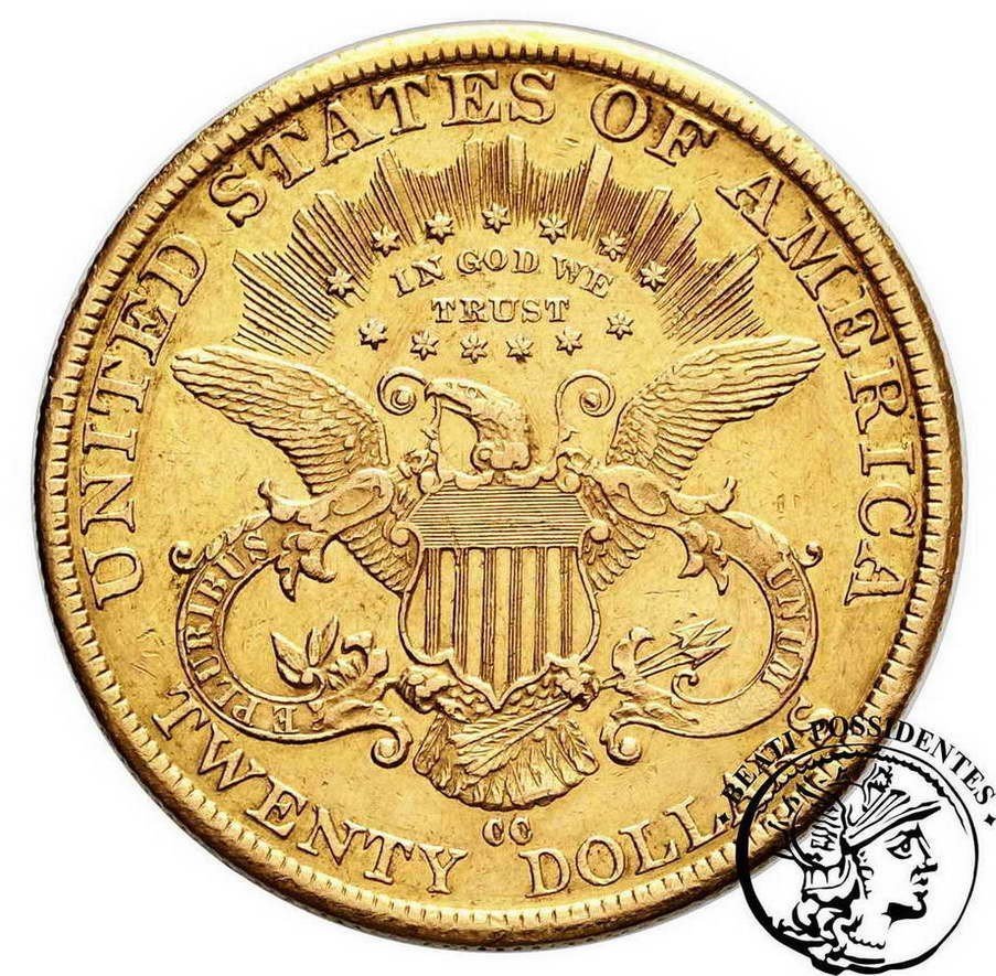 USA 20 $ Dolarów 1882 CC (Carson City) st.3