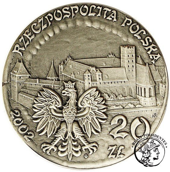 Polska III RP 20 złotych Zamek w Malborku 2002 st.1