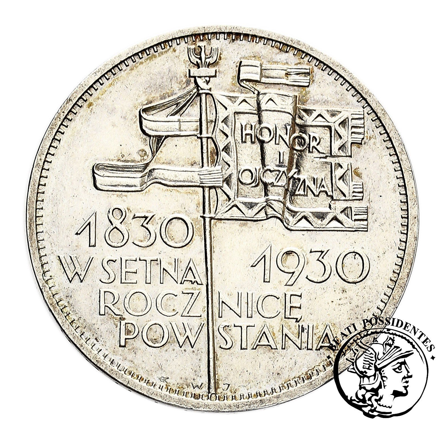 Polska II RP 5 złotych 1930 Sztandar stempel głęboki st.2