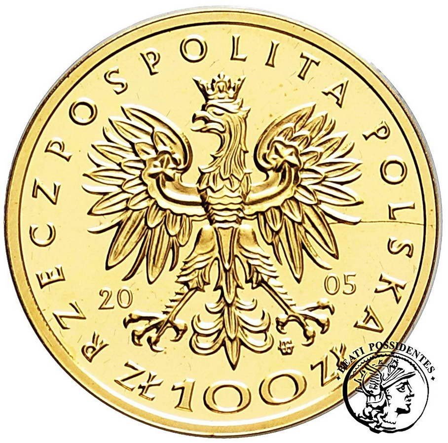 Polska 100 złotych 2005 August II Mocny st.L/L-
