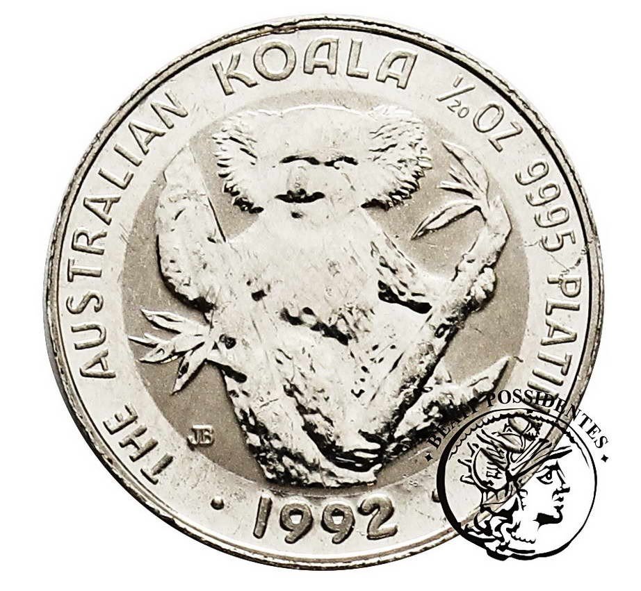 Australia 5 dolarów 1992 koala (1/20 uncji czystej platyny) st. L/L-