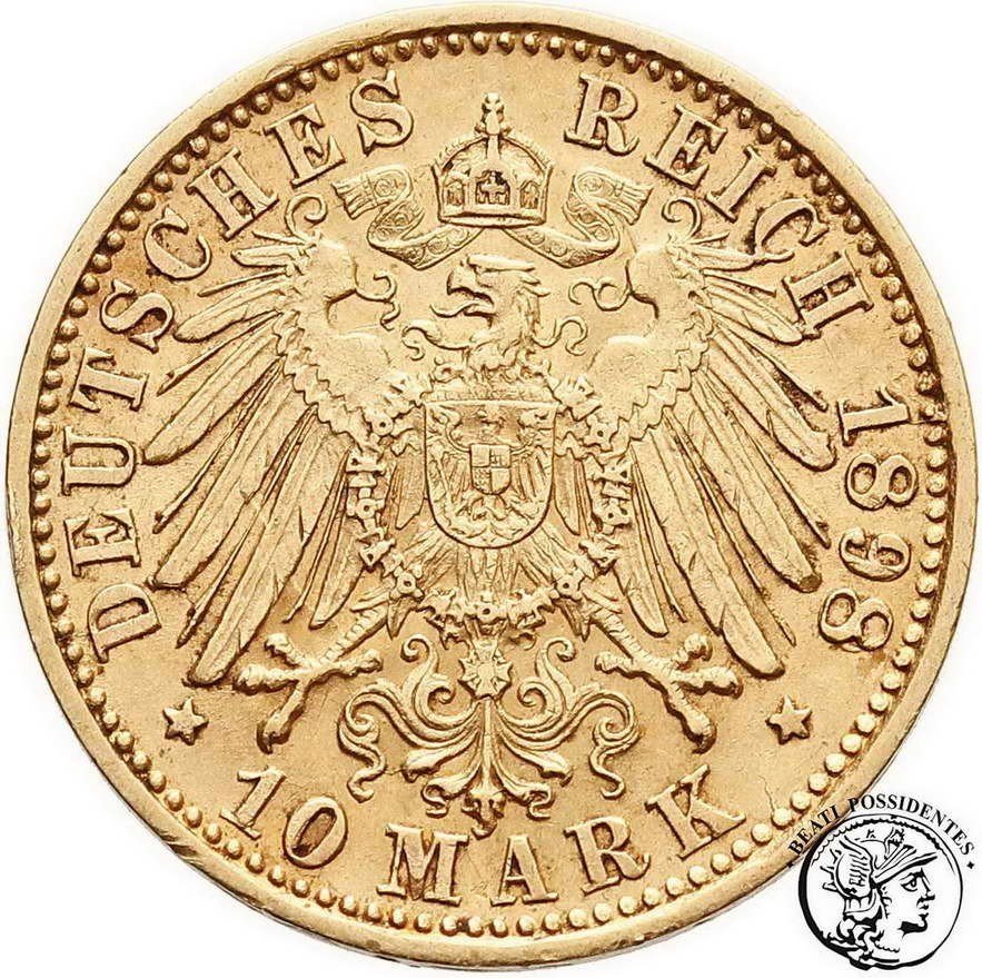 Niemcy Badenia Fryderyk 10 Marek 1898 G st. 3+