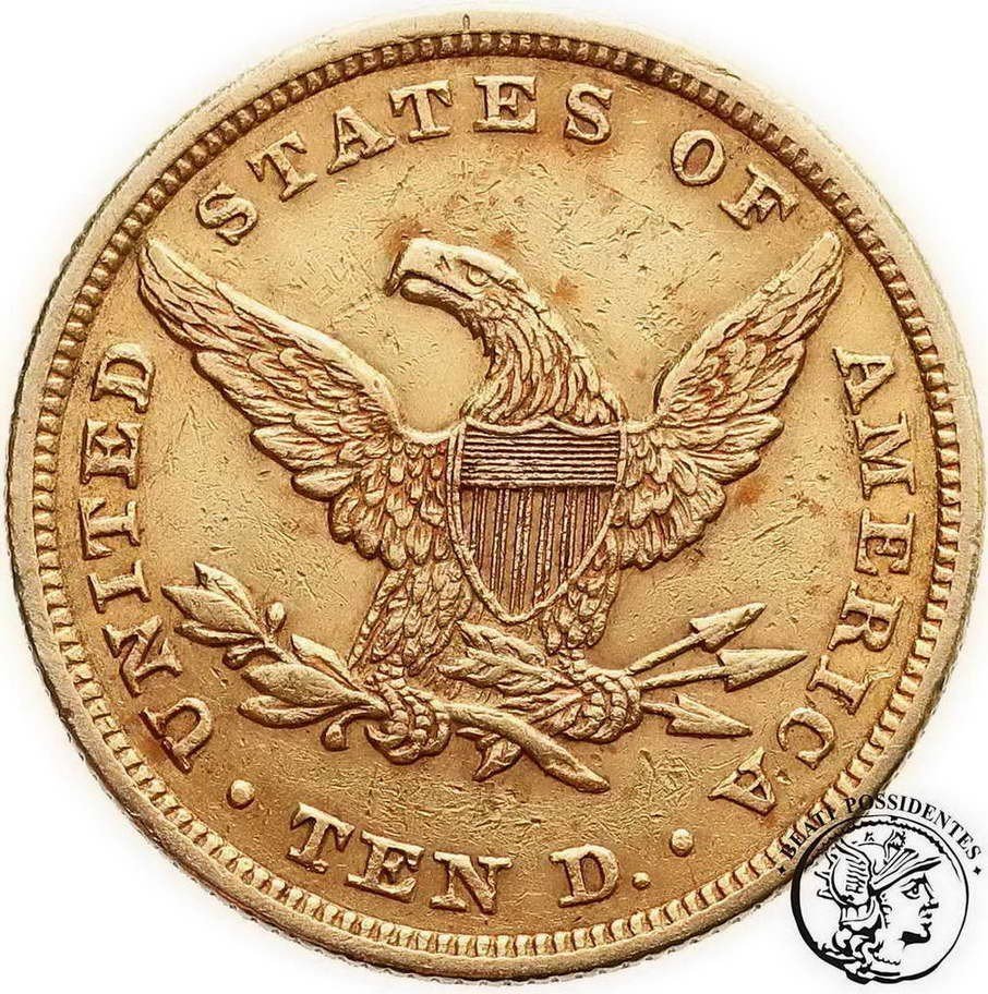 USA 10 Dolarów 1855 Filadelfia st. 3