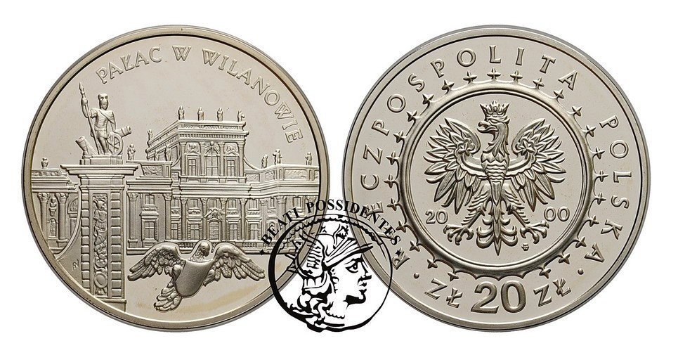Polska 20 złotych Pałac w Wilanowie 2000
