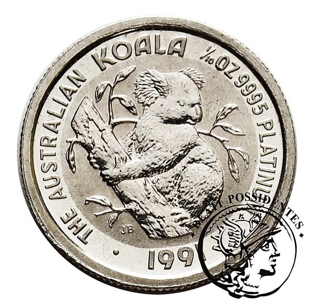 Australia 15 dolarów 1991 koala (1/10 uncji czystej platyny) st. L/L-