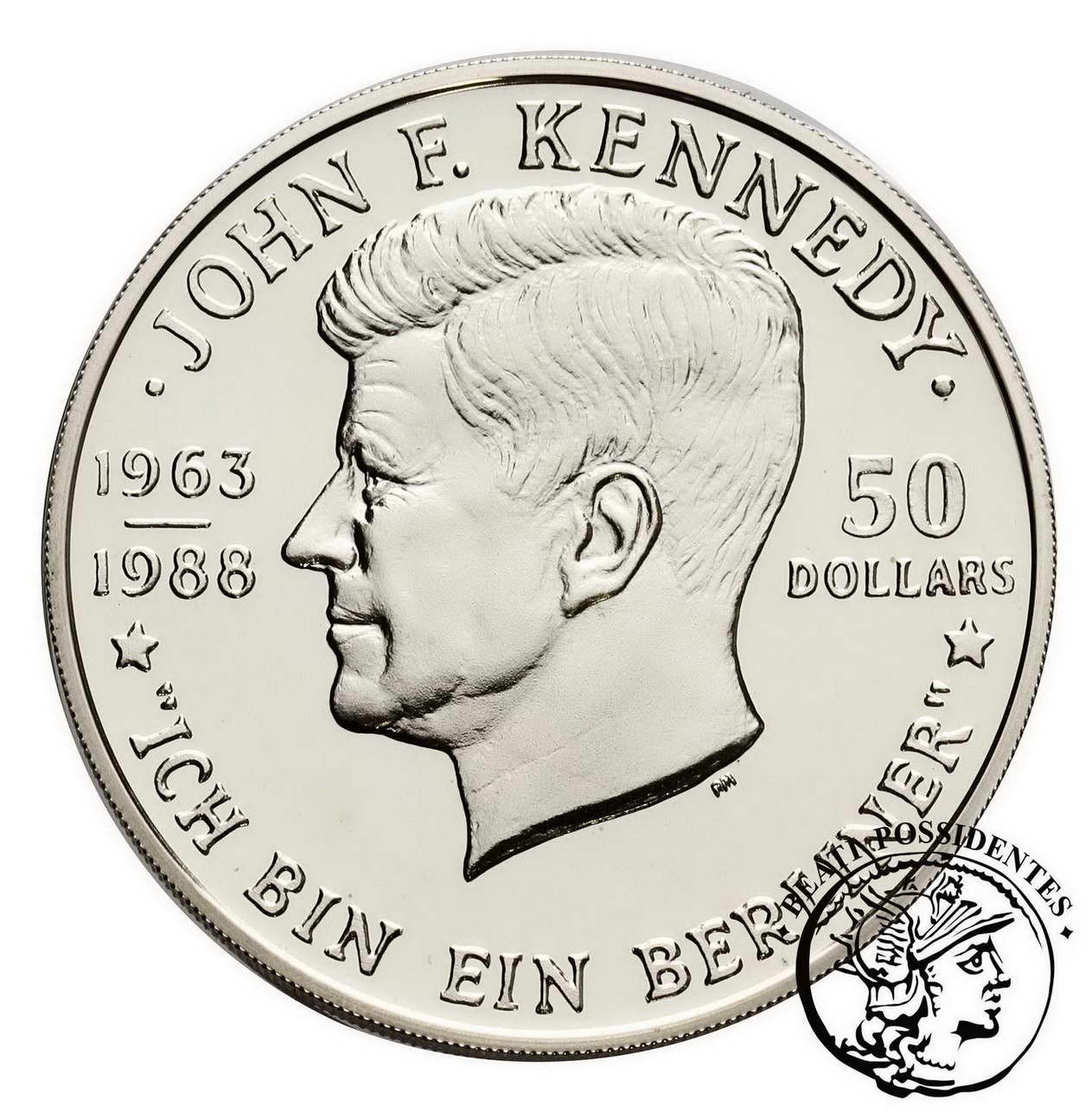 Niue 50 dolarów 1988 Kennedy st. L-