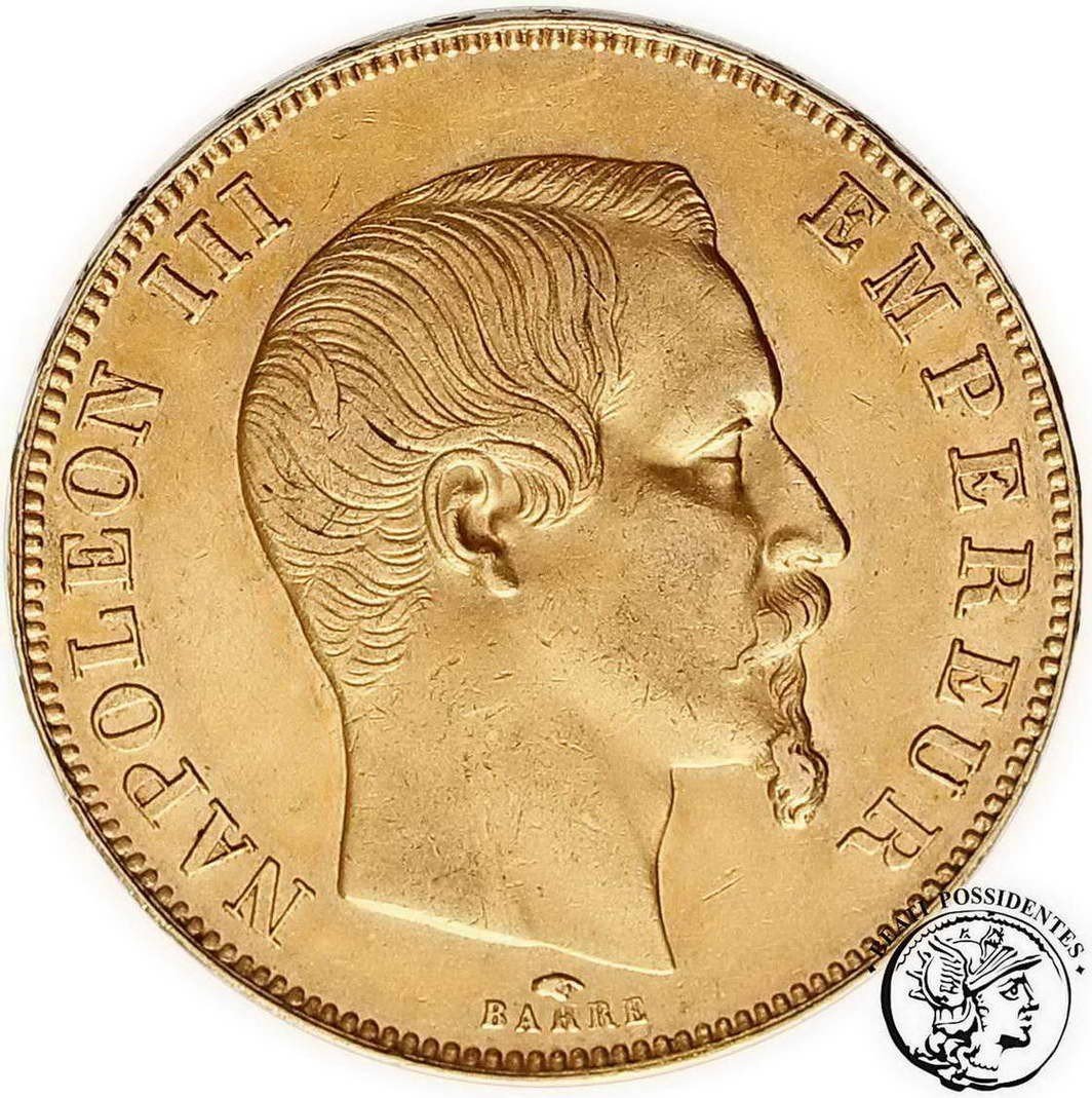 Francja Napoleon III 50 Franków 1857 A st. 3+/2-