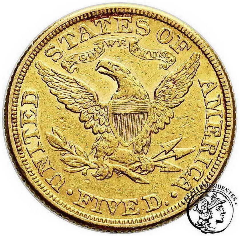 USA 5$ Dolarów 1881 Philadelphia st.3