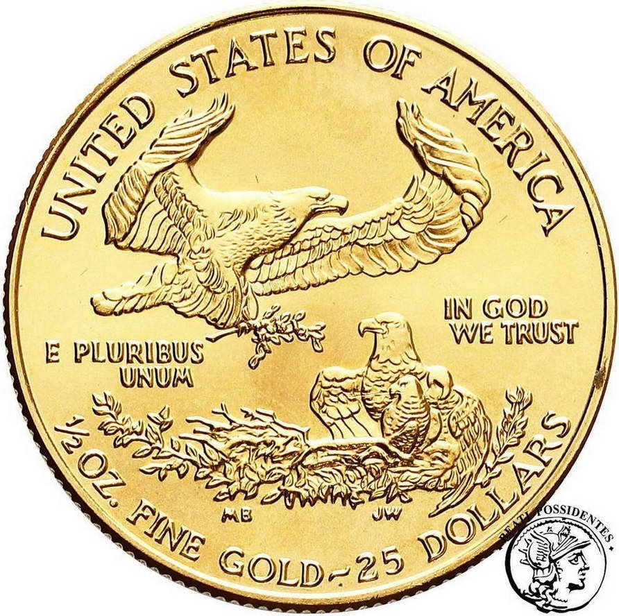 USA 25 dolarów 1997 (1/2 oz Au) st.1