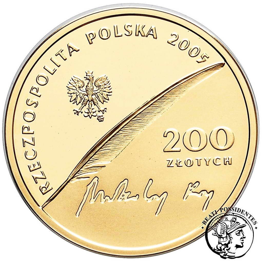 Polska III RP 200 zł 2005 Mikołaj Rej st. L