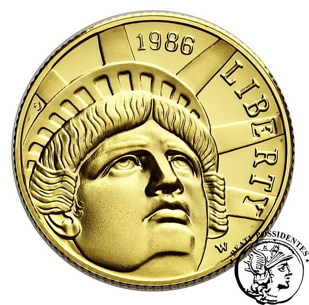 USA 5 $ dolarów 1986 Statua Wolności 100-lecie st. L