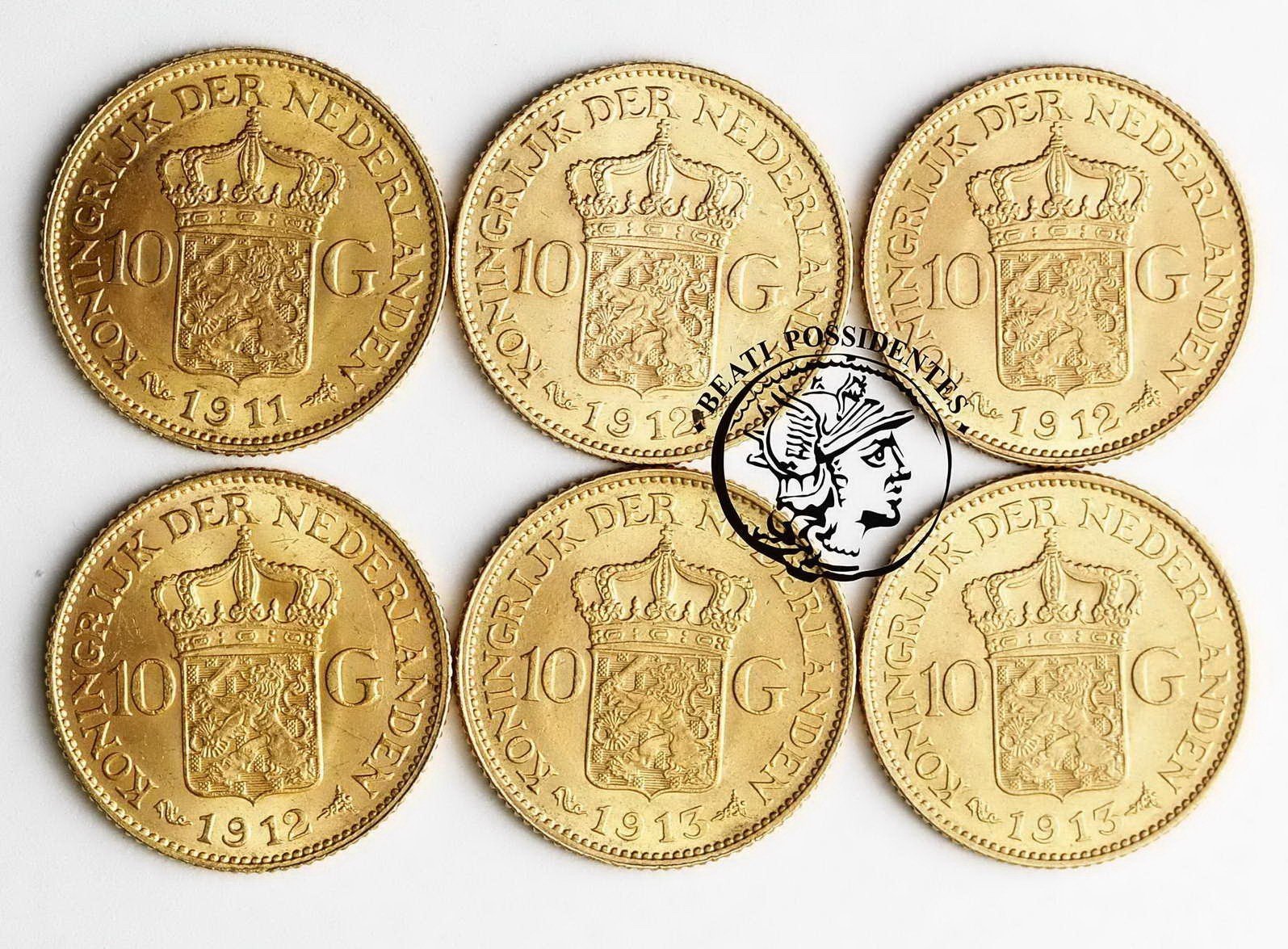 Holandia 10 Guldenów Wilhelmina st. 3