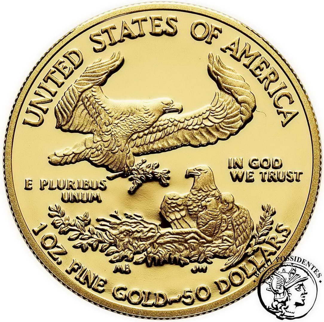 USA 50 dolarów 2010 st. L stempel lustrzany