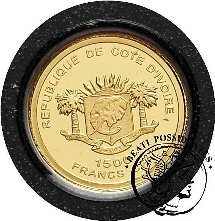 Wybrzeże Kości Słoniowej 1500 franków Justitia st.L