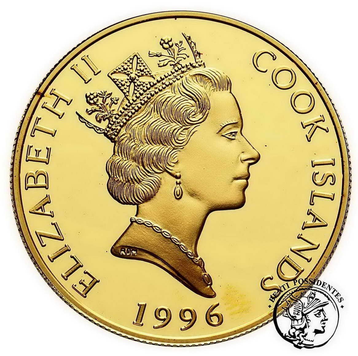 Wyspy Coocka 250 dolarów 1996 orzeł (1oz Au) st.L