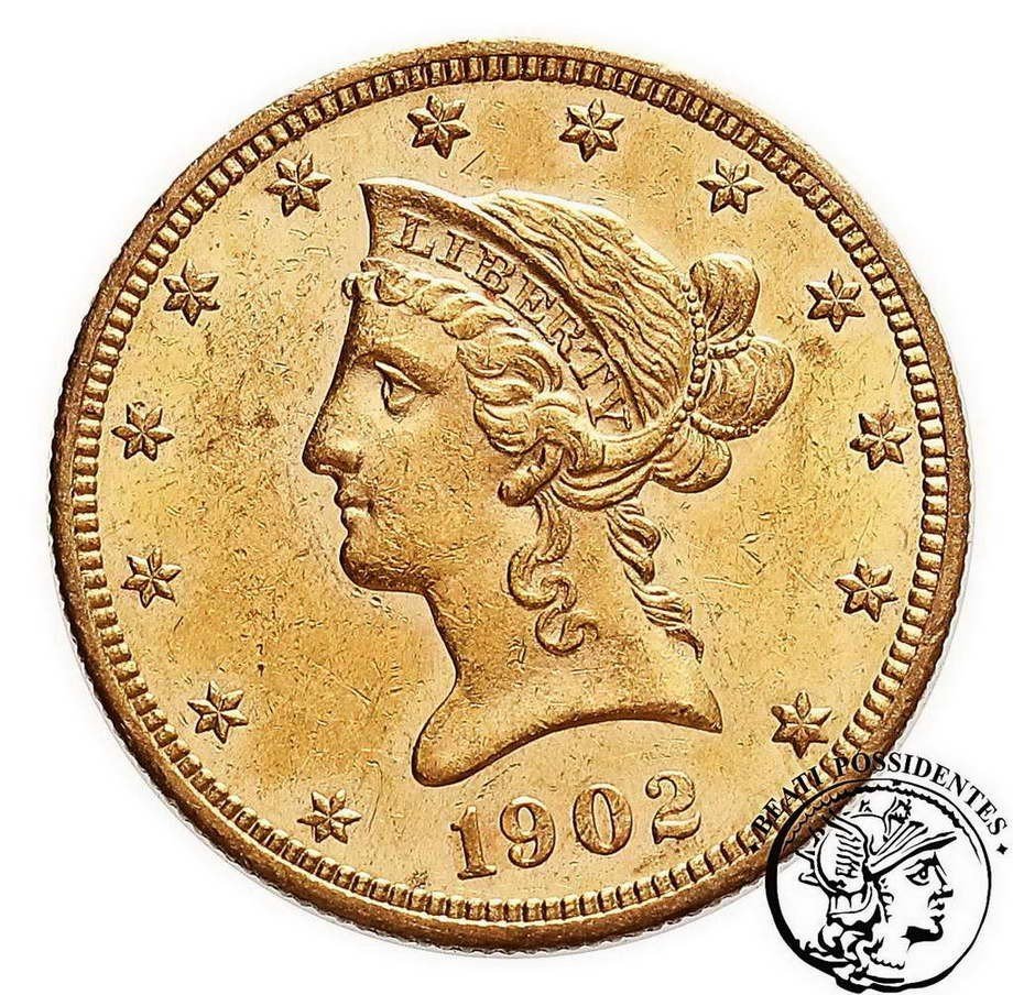 USA 10 dolarów 1902 Filadelfia st. 2