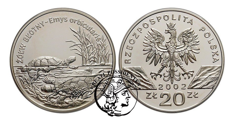 20 zł Żółw Błotny 2002
