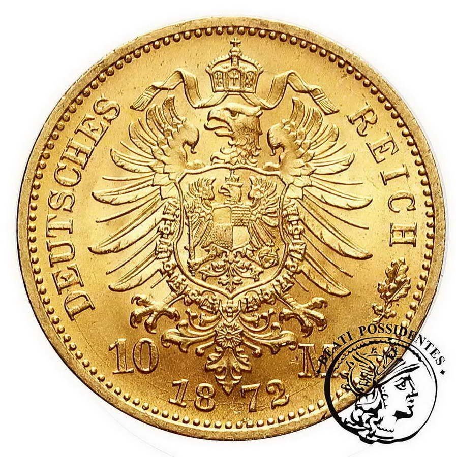Niemcy Prusy 10 Marek 1872 st. 1