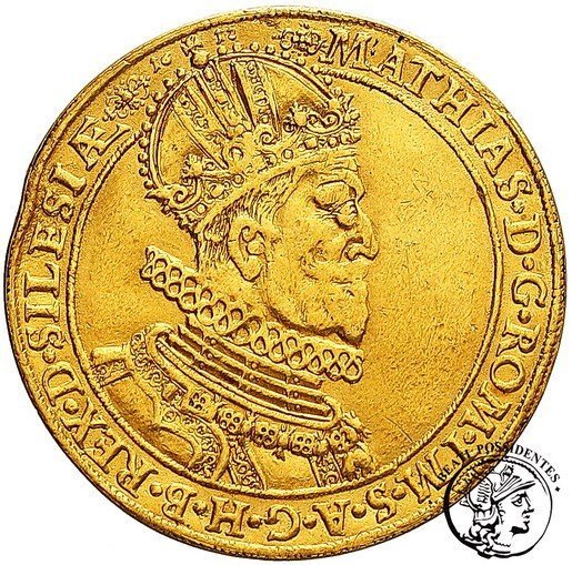 Śląsk Wrocław Maciej II 3 dukaty 1612 st. 3+