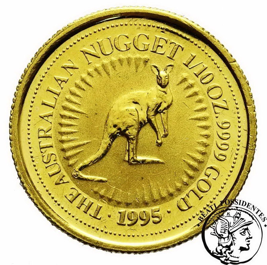 Australia 15$ dolarów 1995 Kangur 1/10 Oz Au 999,9 st. L-