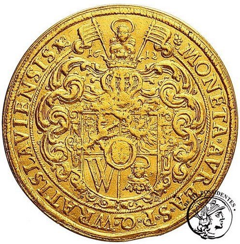 Śląsk Wrocław Maciej II 3 dukaty 1612 st. 3+