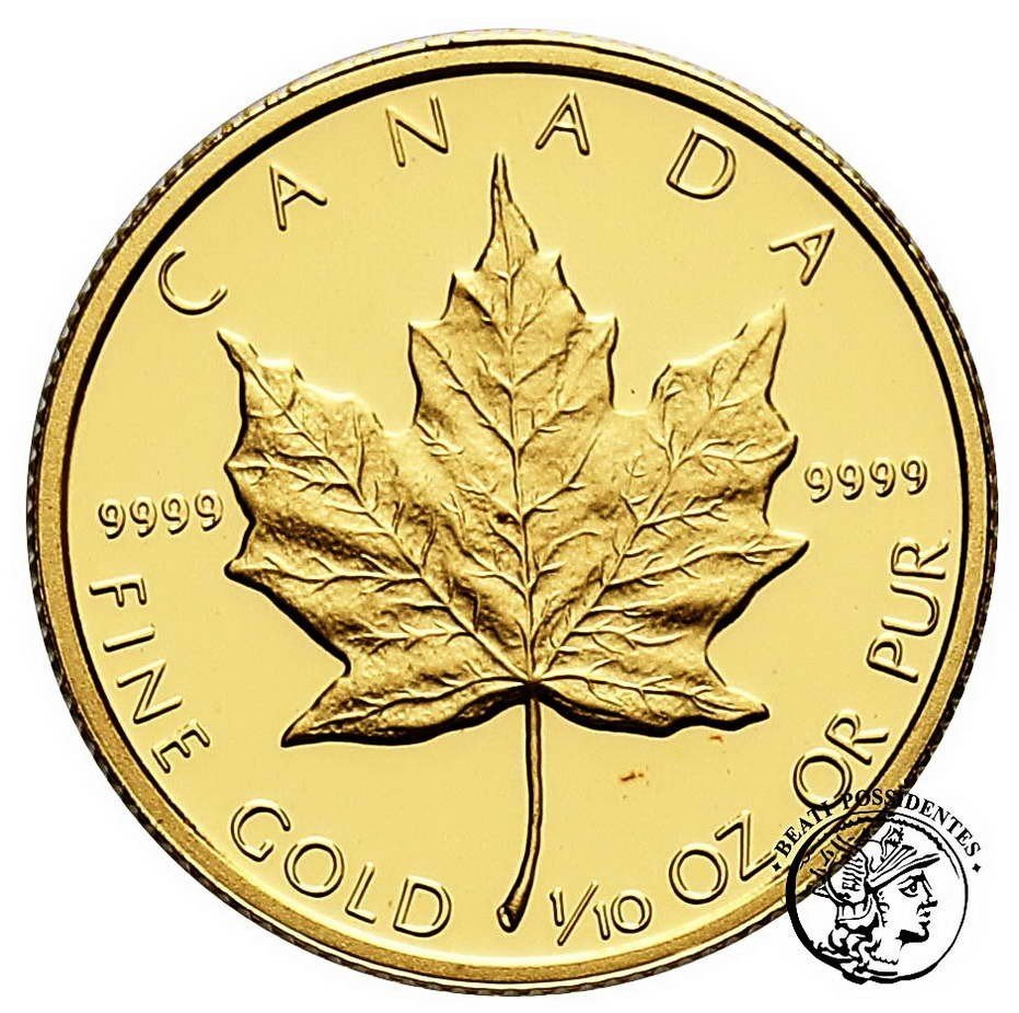 Kanada 5 dolarów 1989 (1/10 uncji złota) st.L