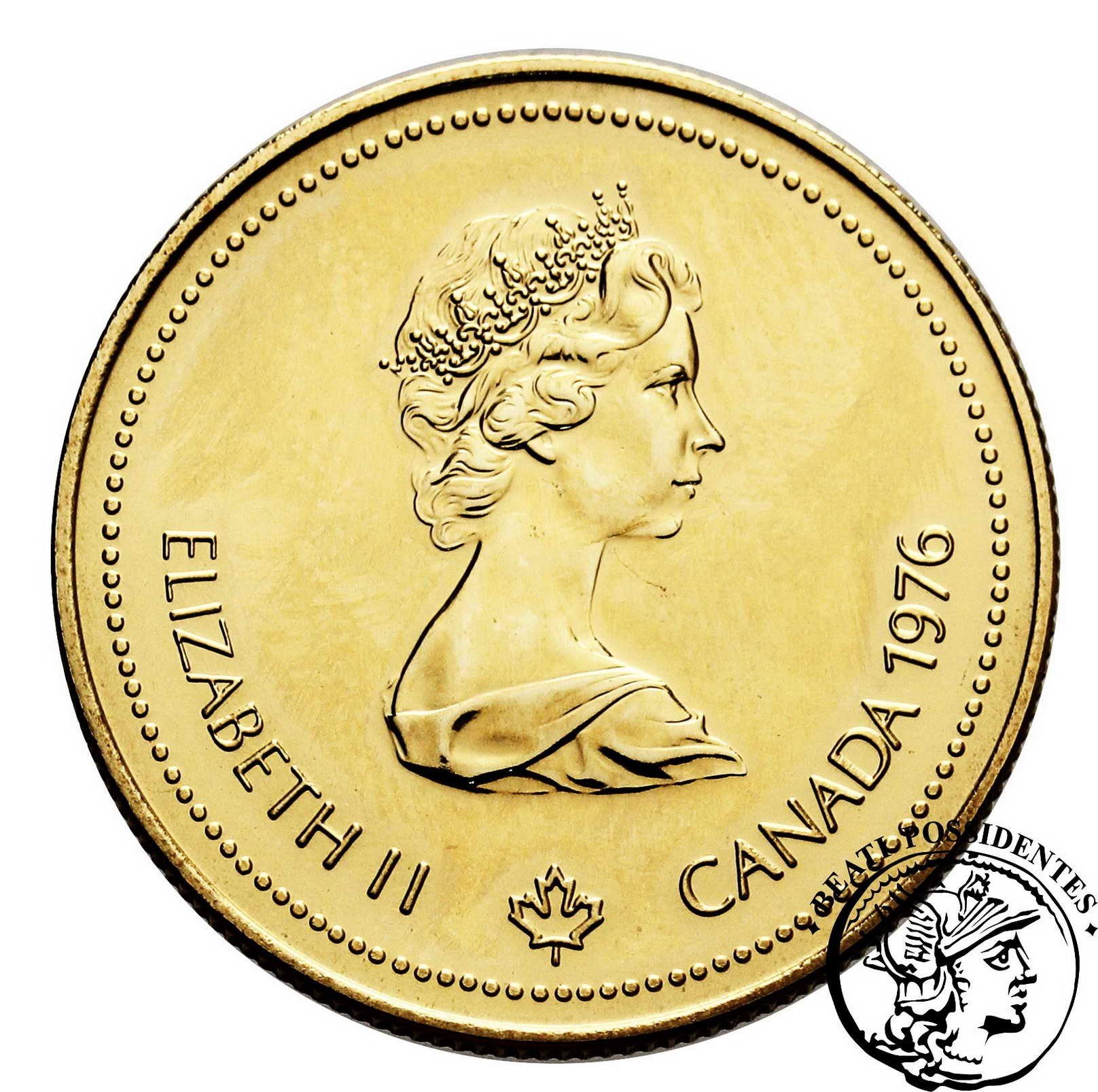 Kanada 100 $ dolarów 1976 1/4 uncji złota