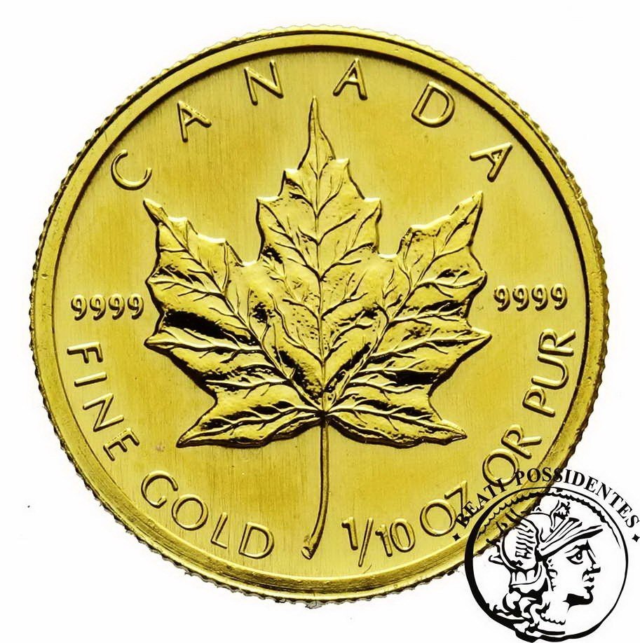 Kanada 5$ dolarów 1995 1/10 Oz Au 999,9 st. 1