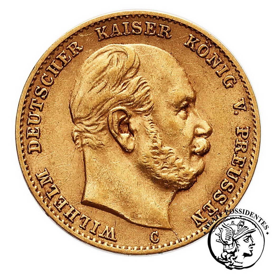 Niemcy Prusy  Wilhelm I 10 Marek 1873 C Frankfurt st. 3+