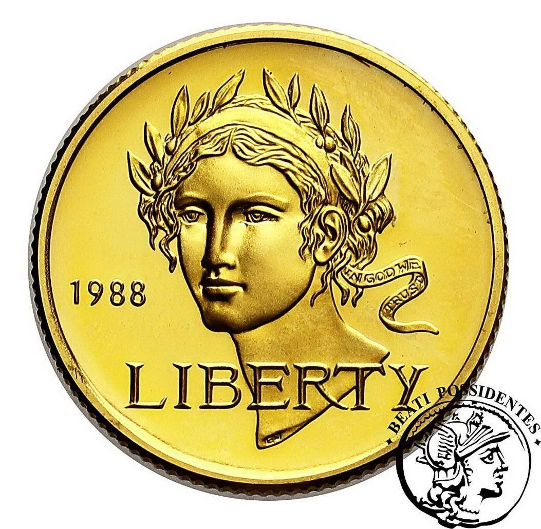 USA 5 $ dolarów 1988 Komitet Olimpijski st. L