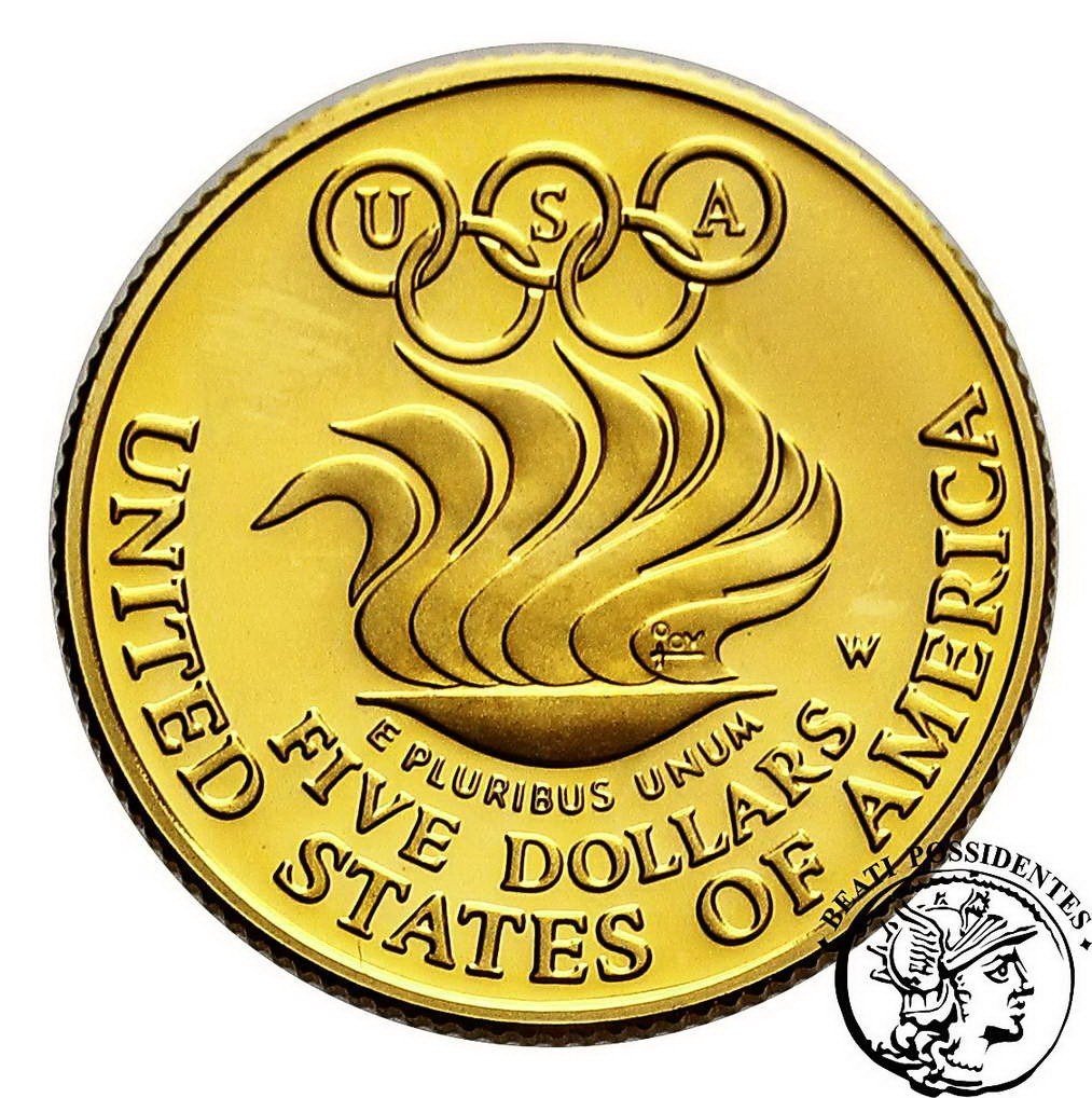 USA 5 $ dolarów 1988 Komitet Olimpijski st. L