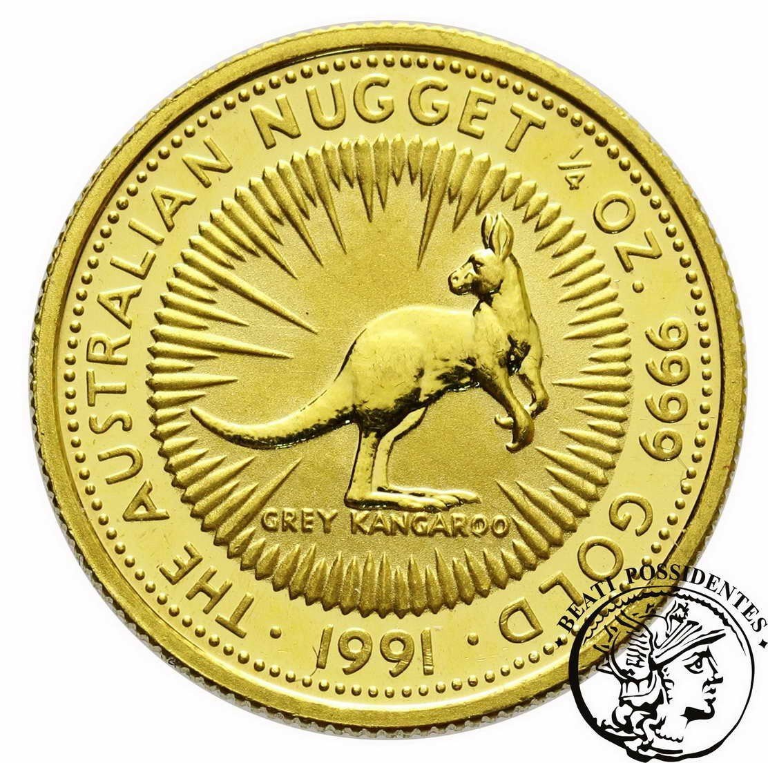Australia 25 $ dolarów 1991 1/4 Oz Au 999,9 st. L-