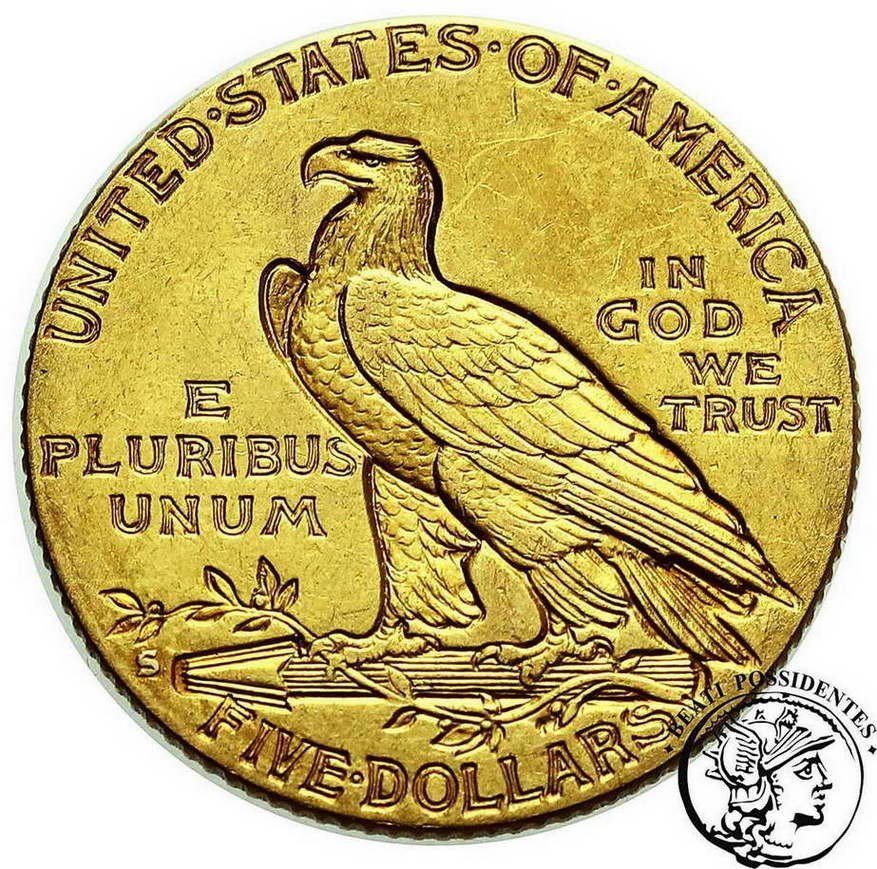 USA 5 $ dolarów 1912 S San Francisco st. 3+