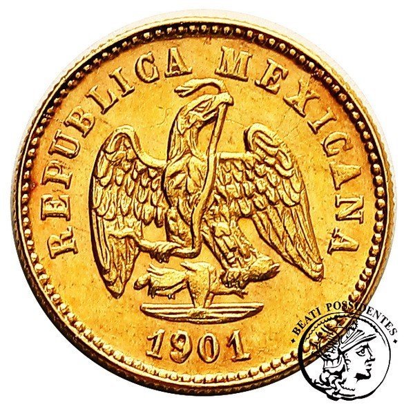 Meksyk 1 Peso 1901 Mo st.1/1-