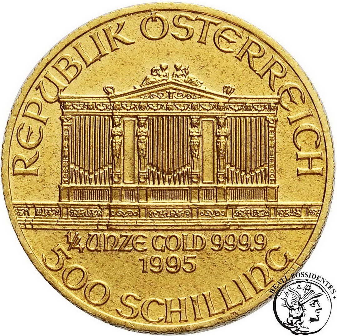 Austria 500 Schilling 1995 Filharmonia 1/4 Oz Au st. 1