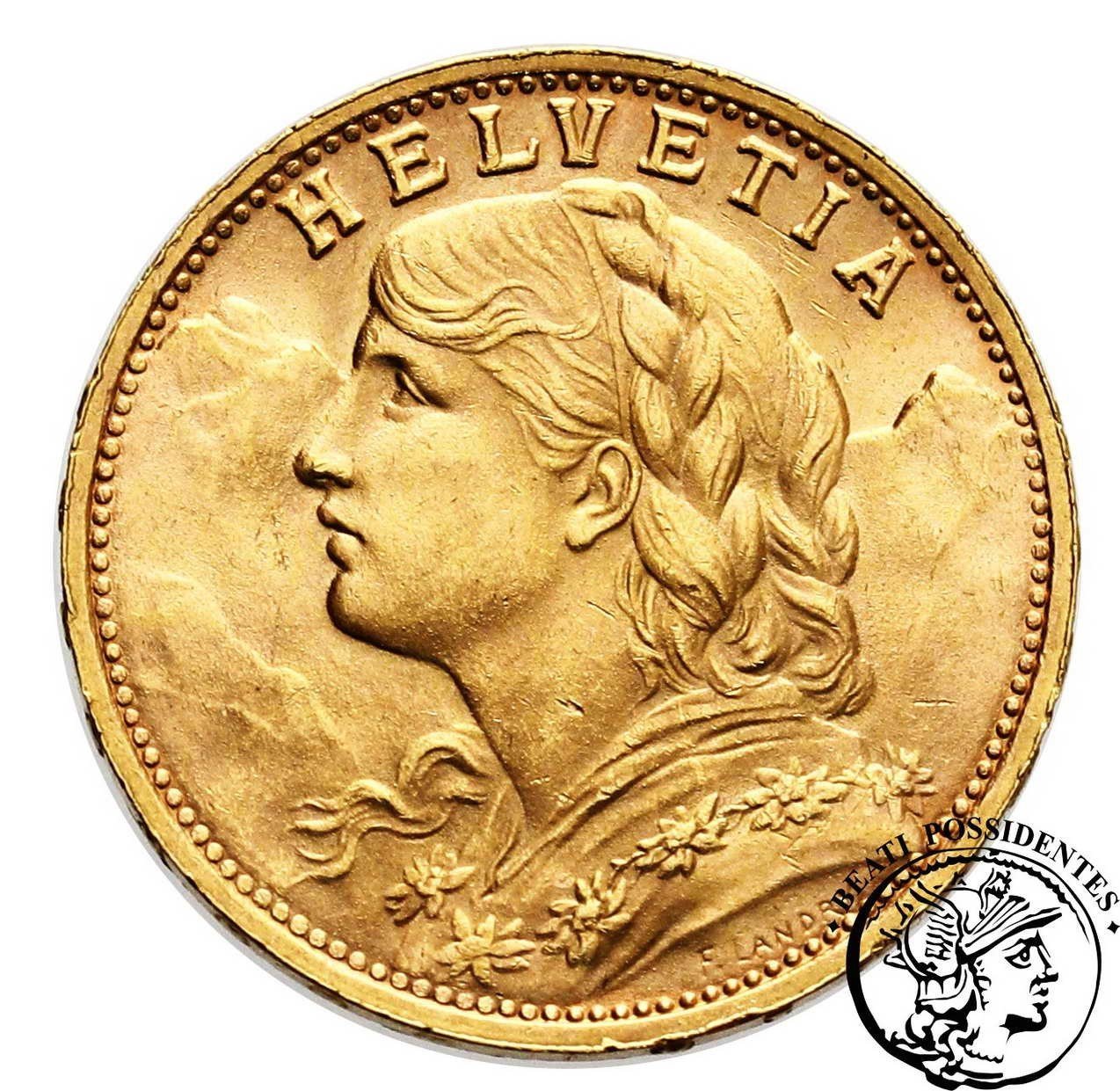 Szwajcaria 20 franków 1947 Vreneli